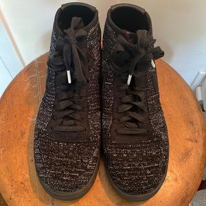 NIKE-AF 1 Ultra Flyknit black and white. Peppered knit. Women’s size 8/men’s 6.5